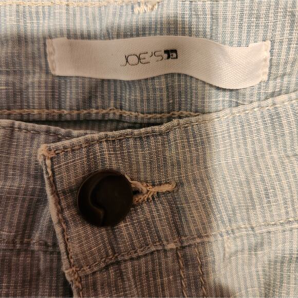 Joes Jeans Weekender Linen Cotton Blend Striped Pants 28 - Picture 7 of 9